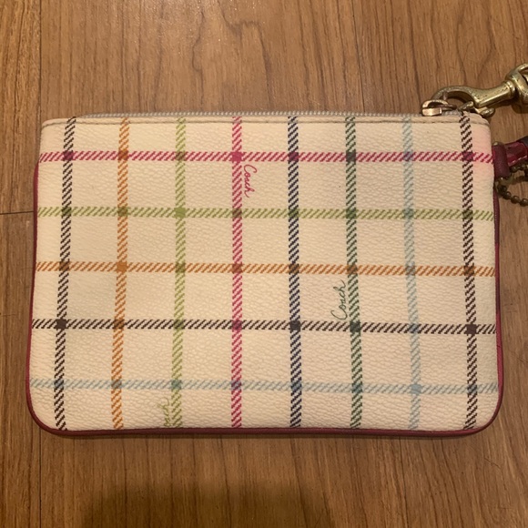 Coach wristlet pink and cream - Picture 3 of 6